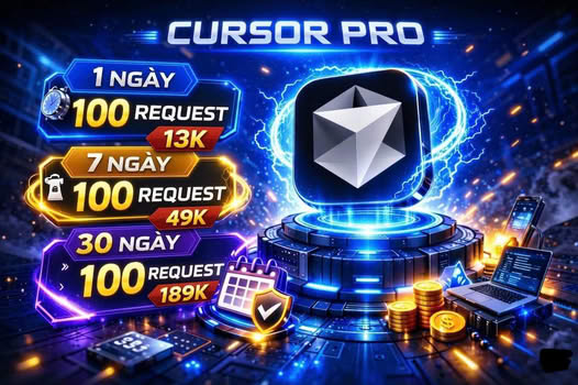 Cursor Pro giá rẻ chỉ từ 13K – Trải nghiệm Vibe Code mạnh mẽ tại TozPie